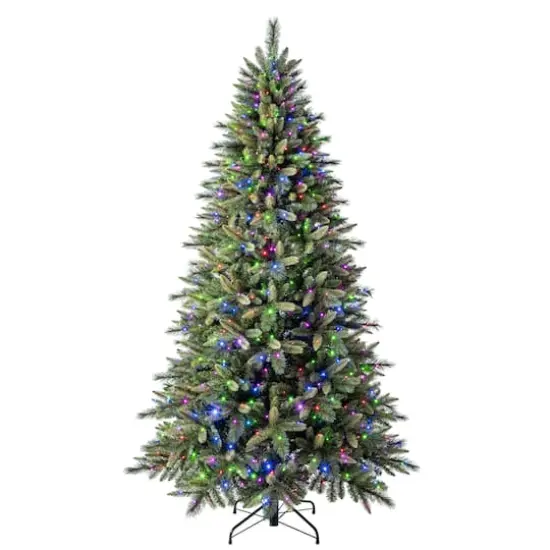 7.5ft. Pre-Lit Glendale Spruce Artificial Christmas Tree, LumaDazzle™ Color Changing LED Lights by Ashland® {8}