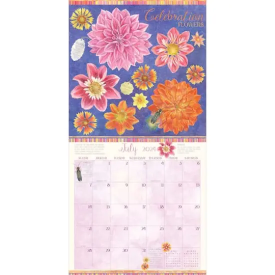 TF Publishing 2024 The Language of Flowers Wall Calendar {4}