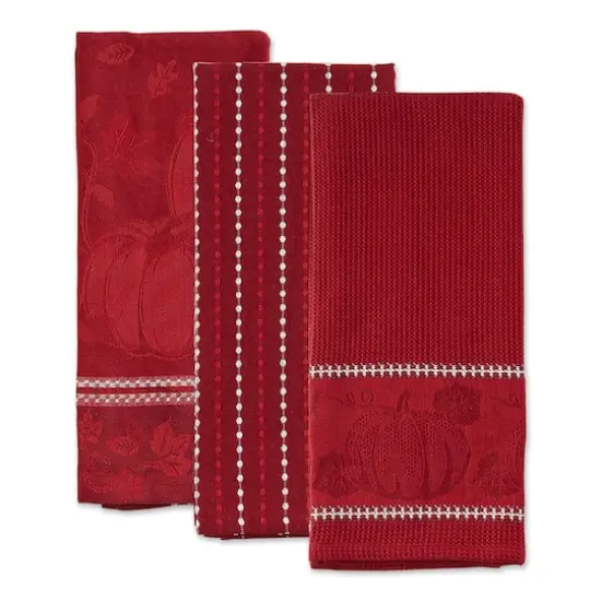 DII&reg; Redwood Harvest Embellished Dish Towels, 3ct. {7}