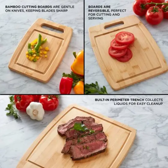 Sabatier Bamboo Cutting Board Set {6}