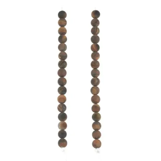 Brown Matte Tigereye Round Beads, 8mm by Bead Landing&trade; {4}