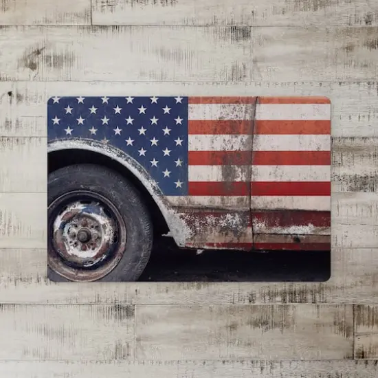 American Flag Pattern Truck Floor Mat {3}