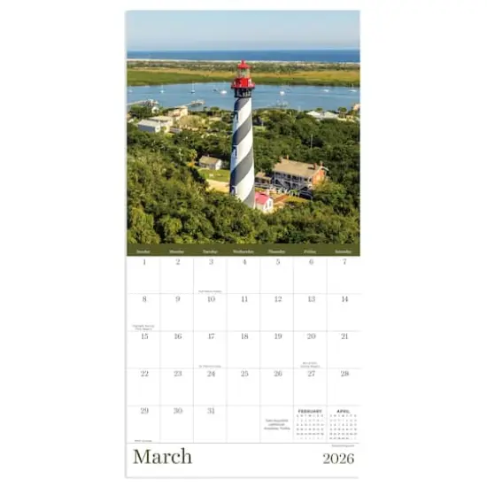 2026 Lighthouses Mini Calendar {3}