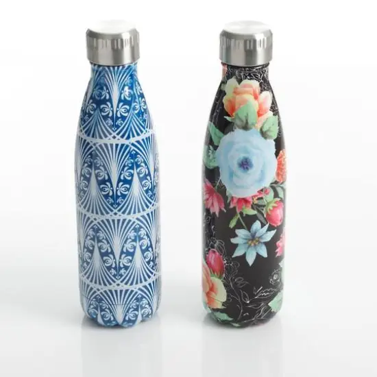 Gibson Home 16oz. Floral Garden Thermal Bottle Set {4}