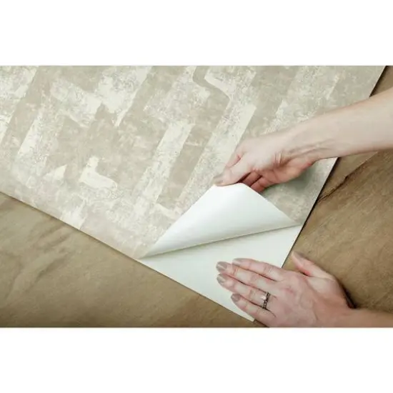 Roommates Capetown Peel & Stick Wallpaper Taupe/White {10}