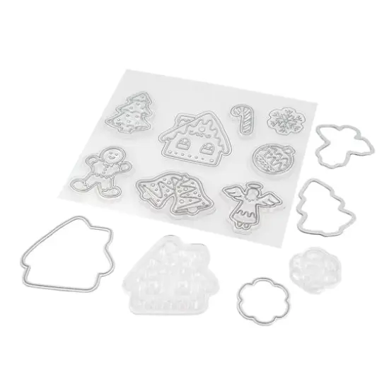Gingerbread Clear Stamp & Die Set by Recollections&trade; {3}