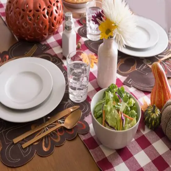 DII&reg; Gobble Gobble Embroidered Placemat (Set of 4) {7}