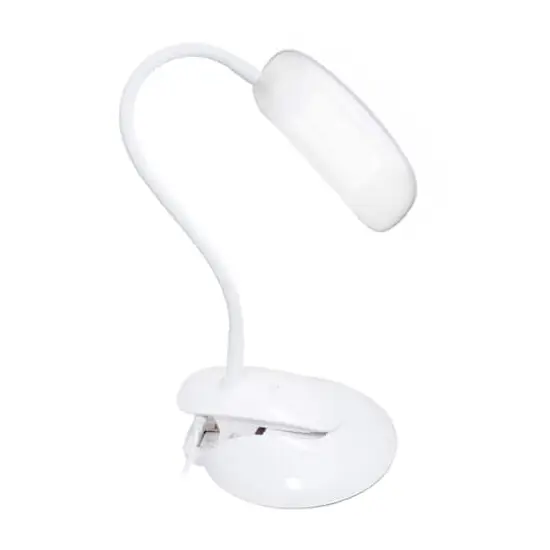 Simple Designs Flexi LED Rounded Clip Light White/Gray {11}