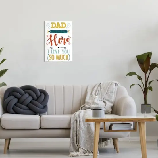 Stupell Industries Dad You Are My Hero Phrase Wall Plaque Art {3}