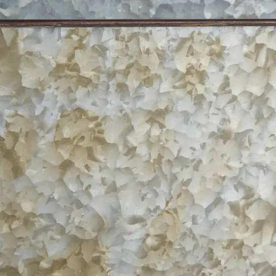 14.5" Diamond Galvanized Wall Planter {4}