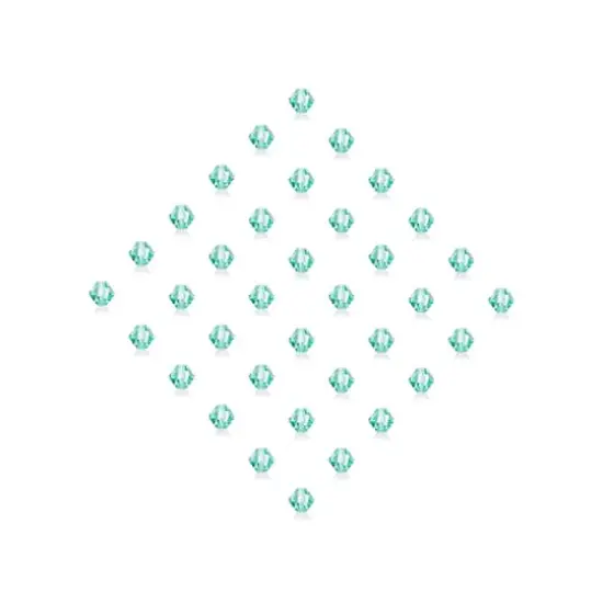 John Bead Preciosa 6mm Czech Crystal Rondelle Beads, 36ct. Caribbean Sea {4}