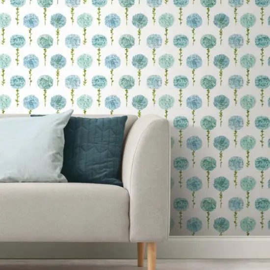 RoomMates Mum Floral Peel & Stick Wallpaper Blue {4}