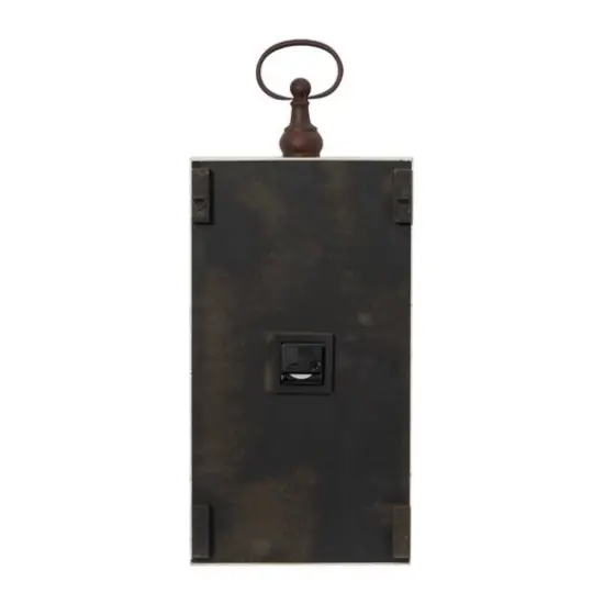 28" White Vintage Wood Wall Clock {5}