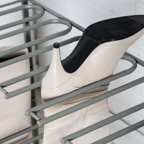 Honey Can Do Silver Hanging Boot Storage and Drying Rack {7}