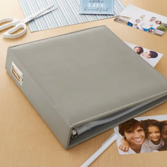 Gray Saffiano D-Ring Scrapbook Album by Recollections&reg; {3}