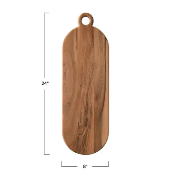 Hello Honey&reg; Acacia Wood Cutting Board with Handle {5}