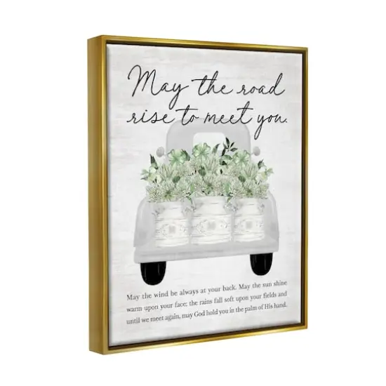 Stupell Industries Country Irish Proverb Floater Framed Art Gold {4}