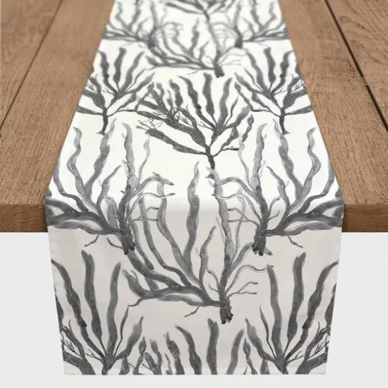 Coral Indoor/Outdoor Table Runner Gray {4}