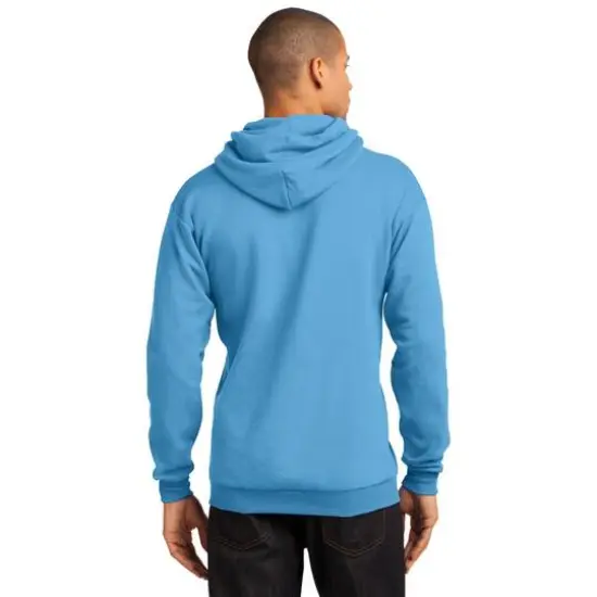Port & Company&reg; Brights Core Fleece Pullover Hooded Sweatshirt Aquatic Blue {6}