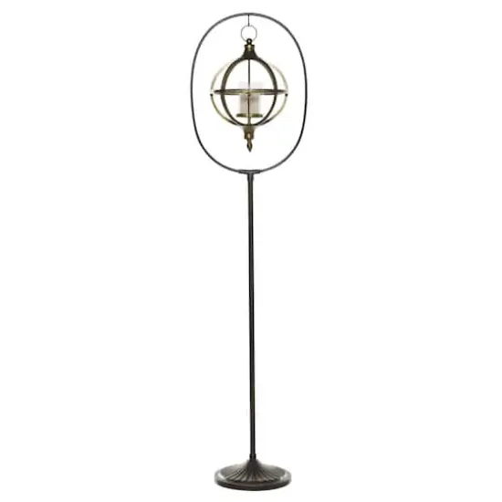 Bronze Iron Modern Candle Holder Lantern, 66" x 16" x 11" {1}
