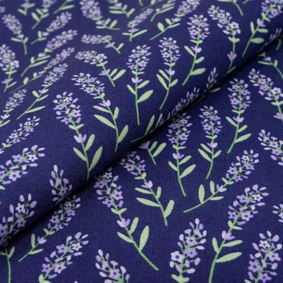 SINGER Lilac Spring on Purple Cotton Fabric {3}