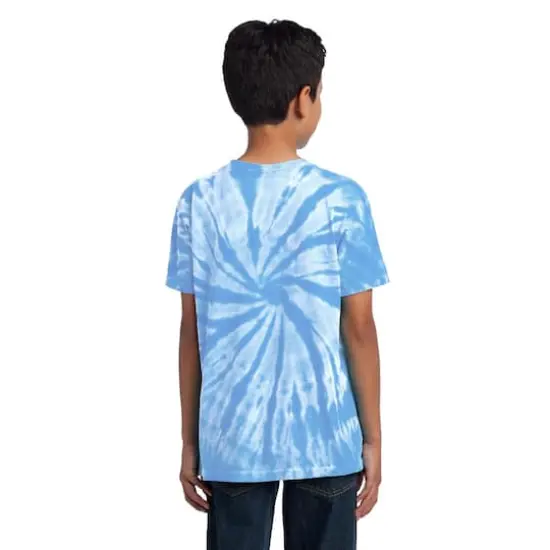Port & Company&reg; Youth Tie-Dye T-Shirt Light Blue {6}