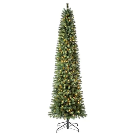9ft. Pre-Lit Rothwell Slim Artificial Christmas Tree, Warm White LED Lights by Ashland&reg;  {5}