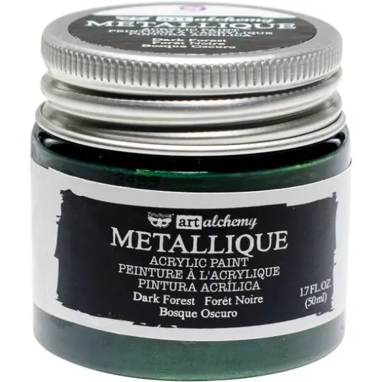 Finnabair&reg; Art Alchemy Metallique Acrylic Paint, 1.7oz. Dark Forest {1}