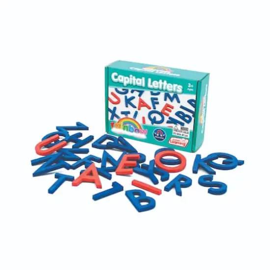 Junior Learning&reg; Rainbow Capital Letters Magnetic Activities Set  {1}