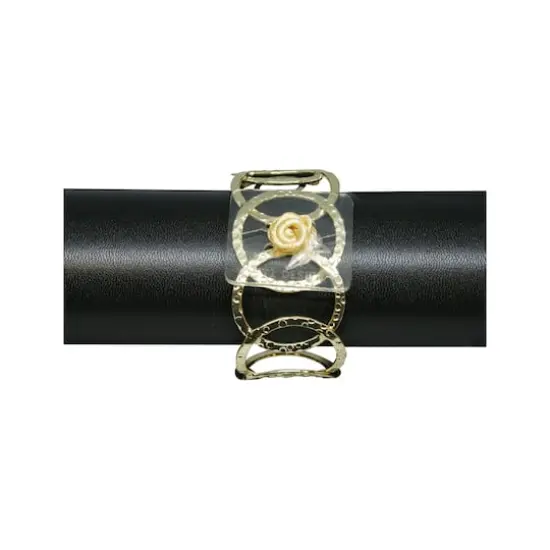 JAM Paper Connected Flower Cuff Gold {1}