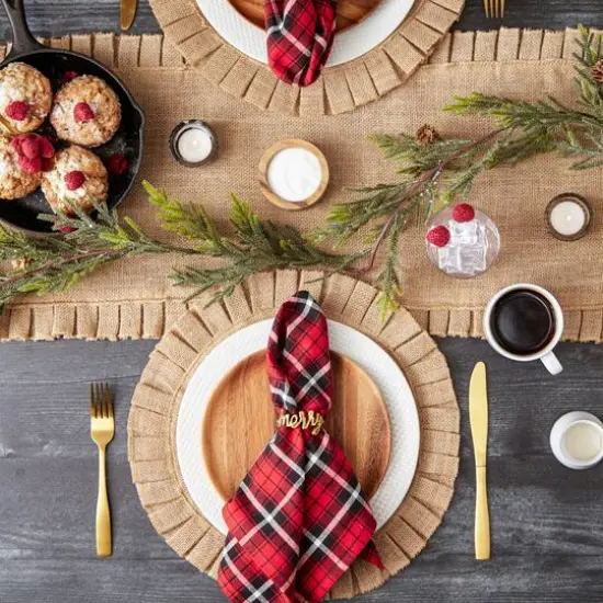DII&reg; Glad Tidings Plaid Napkin Set, 6ct. {6}