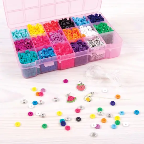 Make It Real Mixed Heishi Beads with Storage Case Activity Kit {3}