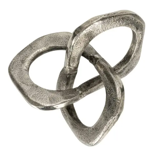 Hello Honey® 9" Cast Metal Knot Figurine Antique Nickel Finish {6}