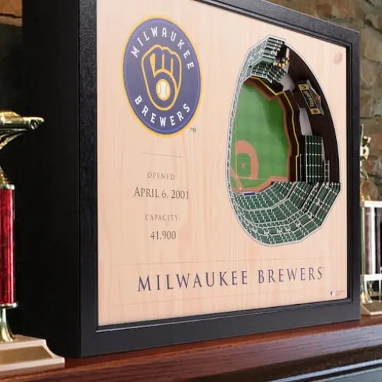 MLB 25-Layer StadiumView Wall Art Milwaukee Brewers {4}