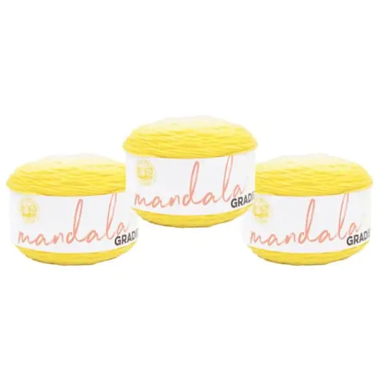 3 Pack Lion Brand&reg; Mandala&reg; Gradient Yarn Yellow {1}