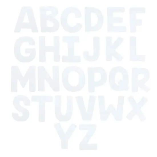 7" White Paper Collage Letters by Creatology&trade; {1}