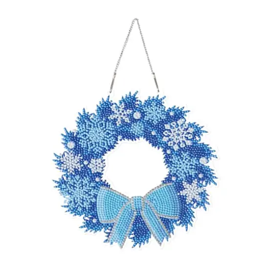 8" Snowflake Wreath Diamond Art Kit by Make Market® {1}