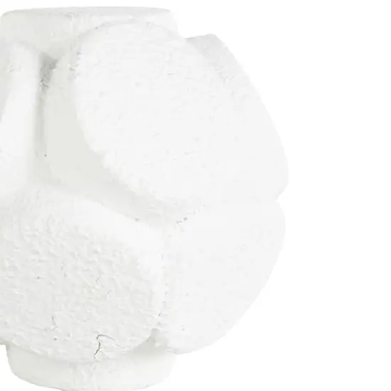 White Resin Textured Orbs Set {5}