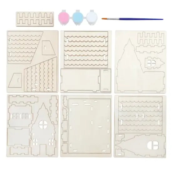 House Color-In 3D Wood Puzzle by Creatology&trade; {5}