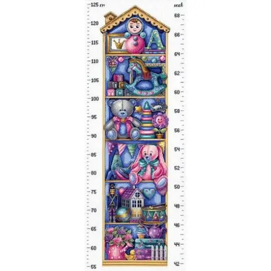 MP Studia Height Chart Toys Cross Stitch Kit {1}