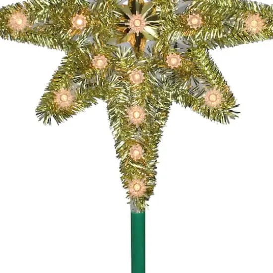 21" Gold Lighted Star of Bethlehem Tree Topper {7}