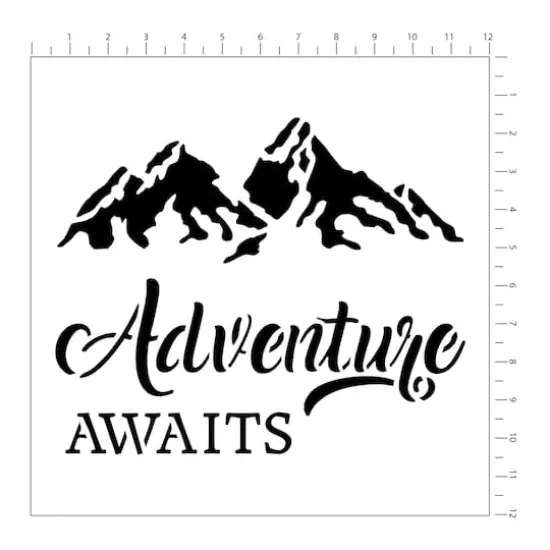 Camping & Travel Stencils by Craft Smart&reg;, 12" x 12" {4}