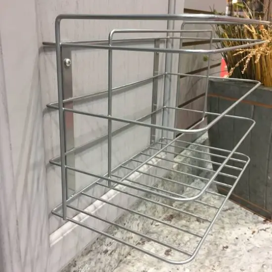 Household Essentials 8.5" Silver Kitchen Wrap Organizer for Cabinet Door {6}