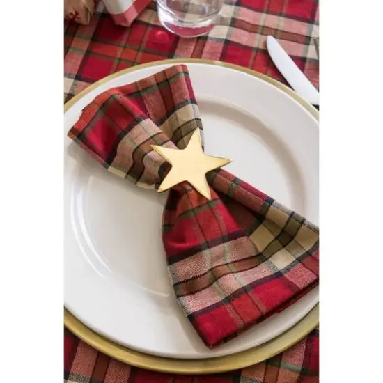 DII&reg; Gold Star Napkin Rings, 6ct. {6}
