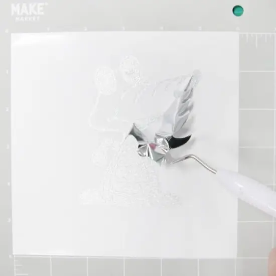 Glitter Permanent Vinyl by Make Market&reg; Silver {4}