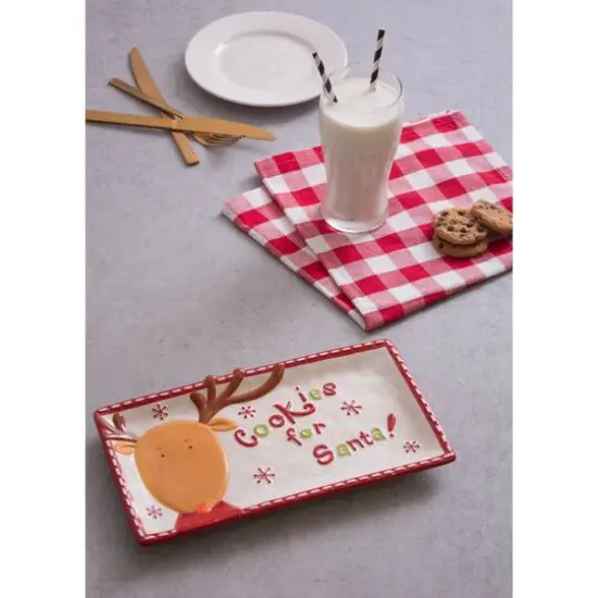 DII&reg; Ceramic Reindeer Plate {6}