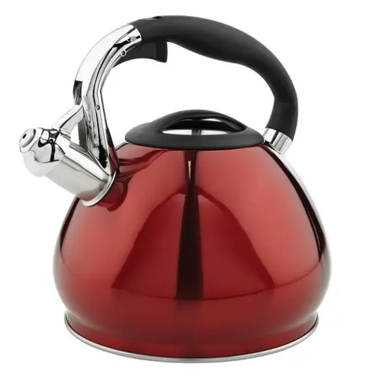 Kitchen Details 3.4L Stainless Steel Tea Kettle Red {2}