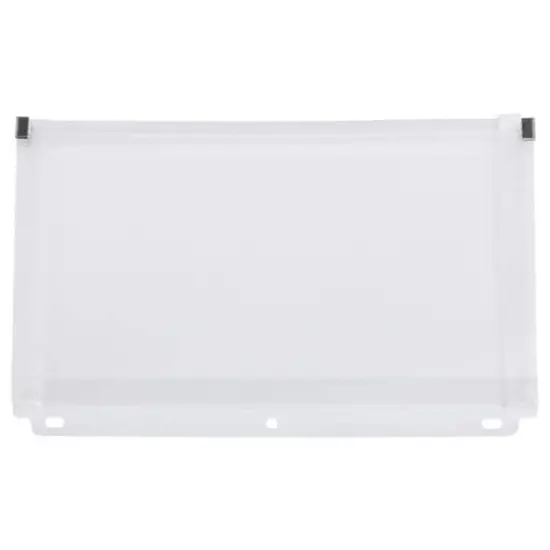 JAM Paper 6" x 9.5" Clear Plastic 3 Hole Punch Binder Zip Envelopes, 108ct. {1}