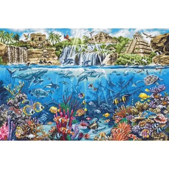 Letistitch Counted Cross Stitch Kit Pirate Island {1}