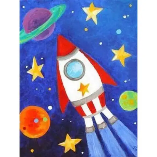 Crafting Spark Space Ship Diamond Painting Kit {3}
